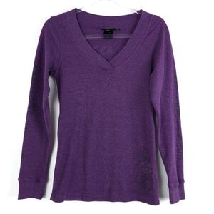 Harley Davidson Purple Rhinestone thermal V neck size Medium